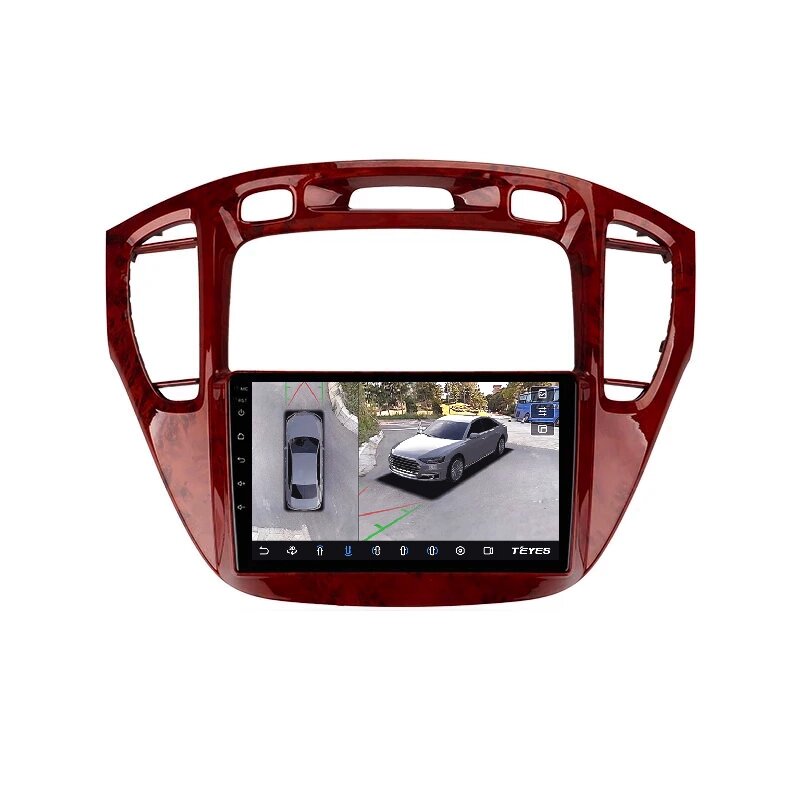 Штатна магнітола Teyes CC3 6+128G Wi-Fi+4G Круговий огляд 360°  Toyota Highlander 1 XU20  2001-2007 від компанії Мега Звук - фото 1