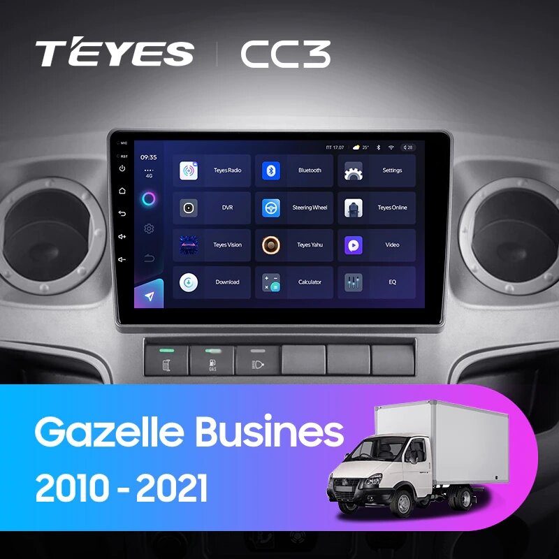 Штатна магнітола Teyes CC3 для GAZ Gazelle Busines 2010 - 2021 Android від компанії Мега Звук - фото 1