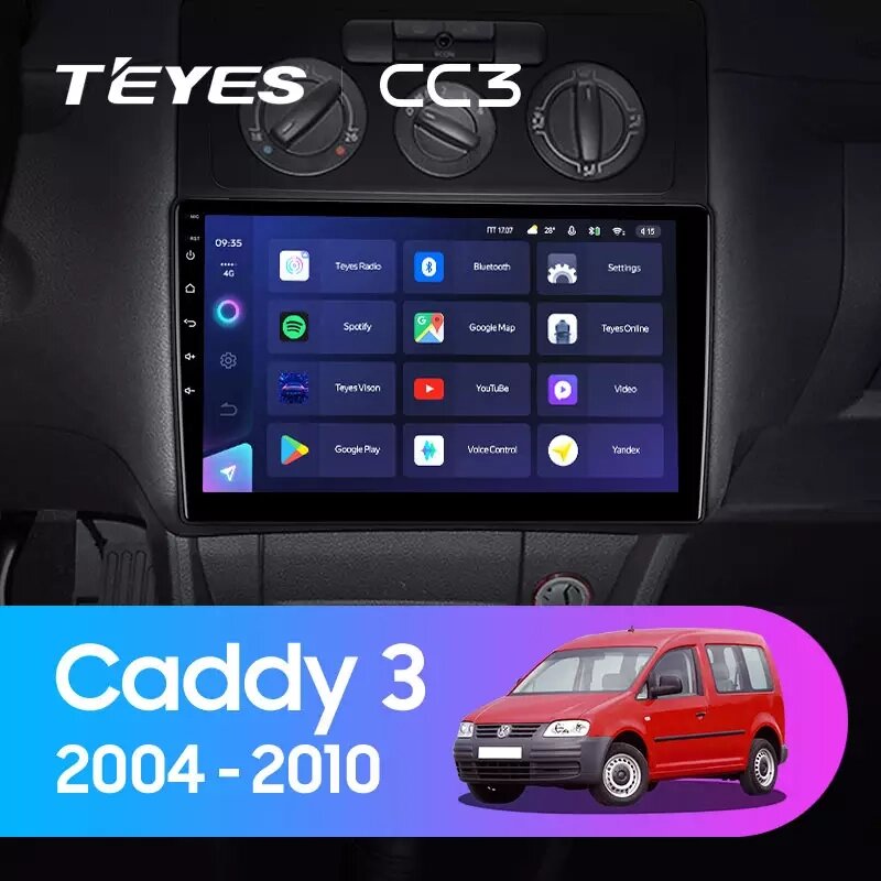 Штатна магнітола Teyes CC3 для Volkswagen Caddy III 2004 - 2010 Android від компанії Мега Звук - фото 1