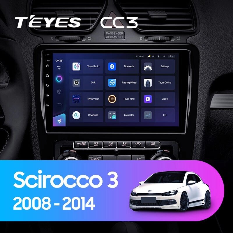 Штатна магнітола Teyes CC3 для Volkswagen Scirocco 3 III Mk3 2008 - 2014 Android від компанії Мега Звук - фото 1