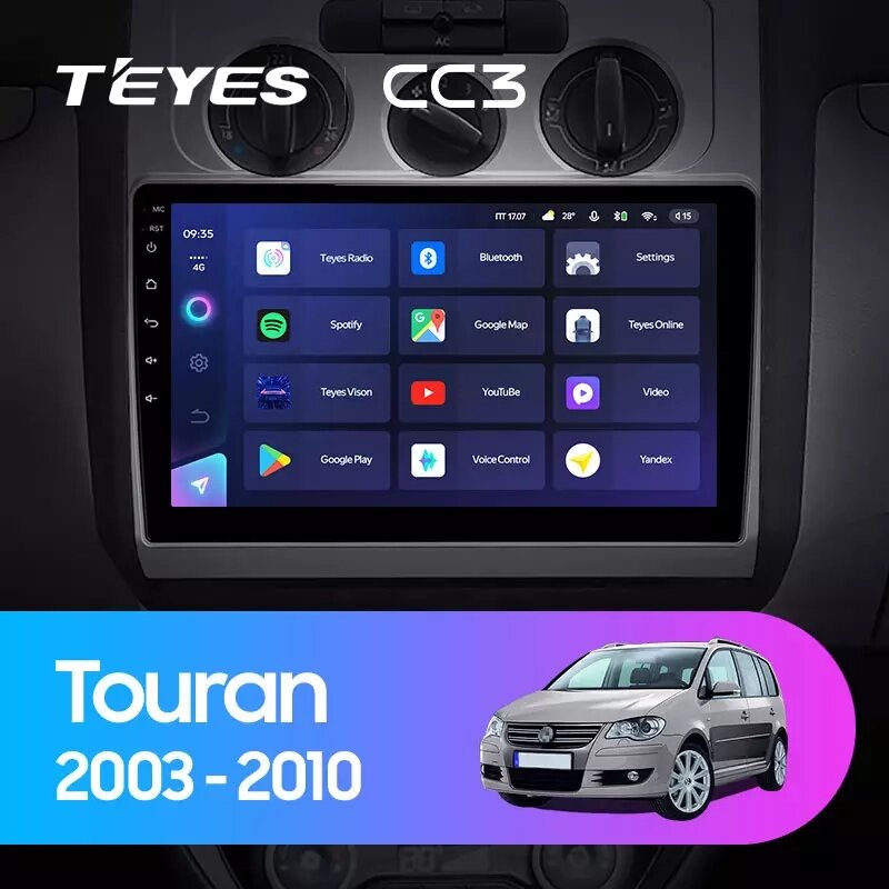 Штатна магнітола Teyes CC3 для Volkswagen Touran 1 2003 - 2010 Android від компанії Мега Звук - фото 1