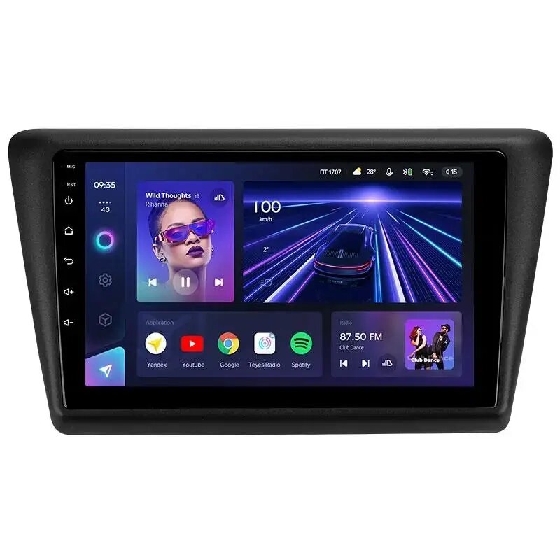 Штатна магнітола Teyes CC3 Круговий огляд 360° для Skoda Rapid NH3, NH1   2012 - 2020 Android від компанії Мега Звук - фото 1