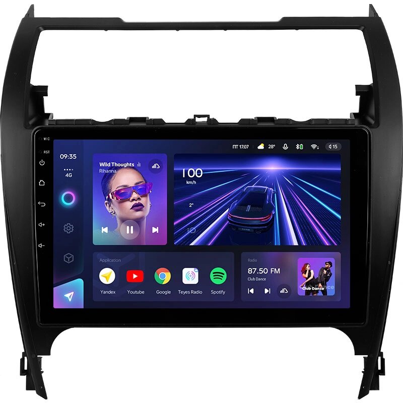 Штатна магнітола Teyes CC3 Круговий огляд 360° для Toyota Camry 7 XV 50 55 US EDITION 2012 - 2014 Android від компанії Мега Звук - фото 1