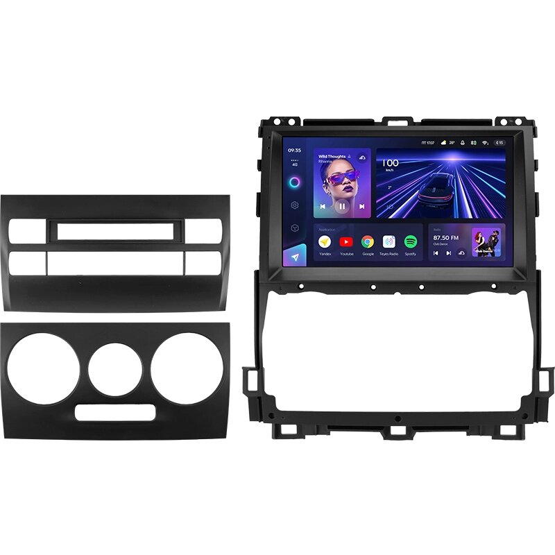 Штатна магнітола Teyes CC3 Круговий огляд 360° для Toyota Land Cruiser Prado 120 III 2002 - 2009 Android від компанії Мега Звук - фото 1