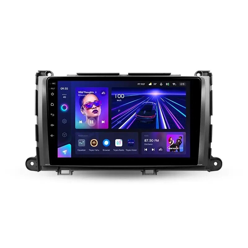 Штатна магнітола Teyes CC3 Круговий огляд 360° для Toyota Sienna 3 XL30 2010 - 2014 Android від компанії Мега Звук - фото 1