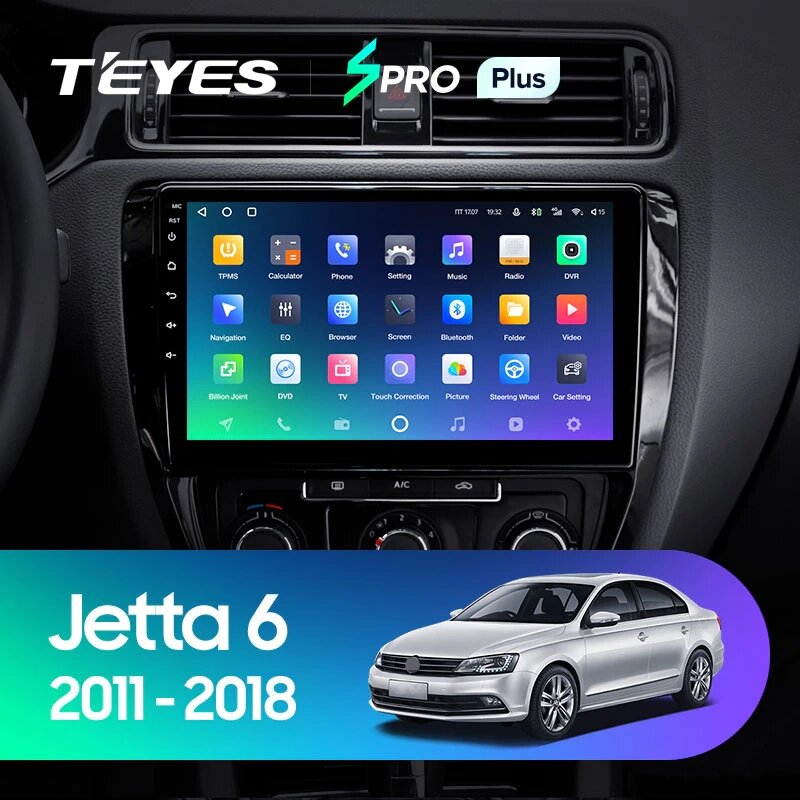 Штатна магнітола Teyes Spro Plus для Volkswagen Jetta 6 2011 - 2018 Android від компанії Мега Звук - фото 1