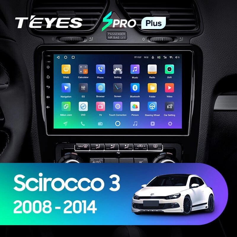 Штатна магнітола Teyes Spro Plus для Volkswagen Scirocco 3 III Mk3 2008 - 2014 Android від компанії Мега Звук - фото 1