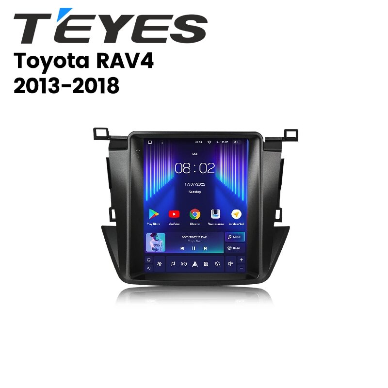 Штатна магнітола Teyes TPRO 2 для Toyota RAV4 2014-2018 (4+32 Gb) Tesla style від компанії Мега Звук - фото 1