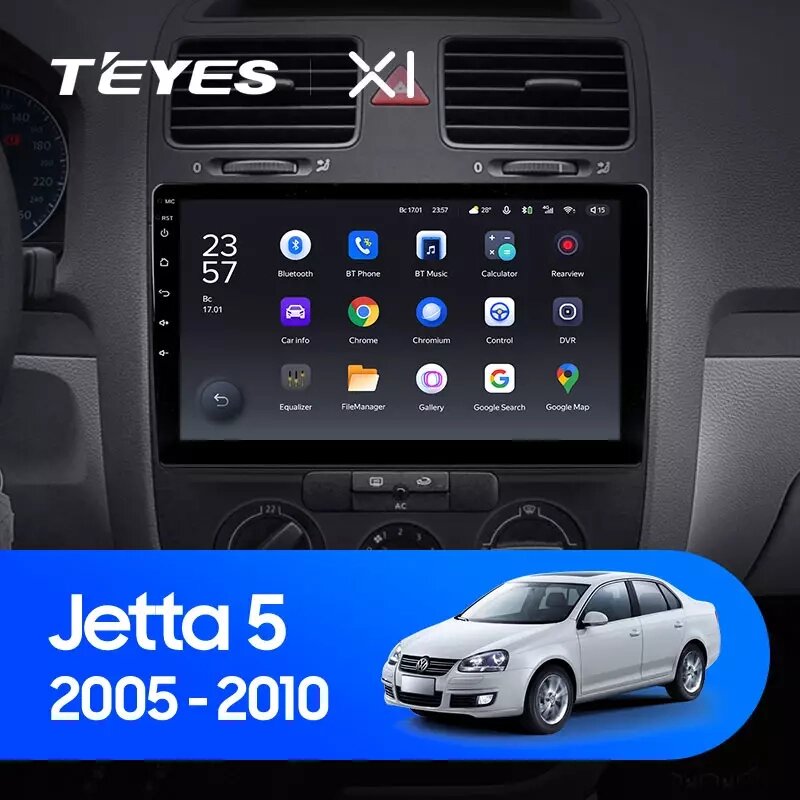 Штатна магнітола Teyes X1 для Volkswagen Jetta 5 2005 - 2010 Android від компанії Мега Звук - фото 1