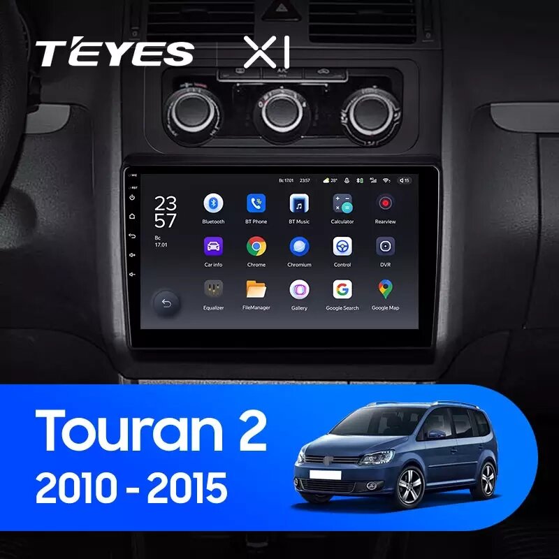 Штатна магнітола Teyes X1 для Volkswagen Touran 2  2010 - 2015 Android від компанії Мега Звук - фото 1