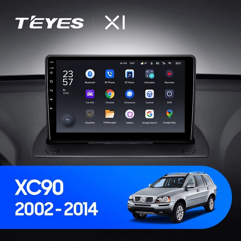 Штатна магнітола Teyes X1 для Volvo XC90 C 2002 - 2014 Android від компанії Мега Звук - фото 1