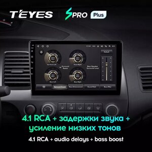 Штатна магнітола Teyes для Honda Civic 8 2005 - 2012 Android CC3 6+128G Wi-Fi