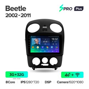 Штатна магнітола Teyes Spro Plus для Volkswagen Beetle A4 2002 - 2011 Android Spro Plus 6+128G Wi-Fi+4G