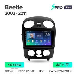 Штатна магнітола Teyes Spro Plus для Volkswagen Beetle A4 2002 - 2011 Android Spro Plus 4+64G Wi-Fi+4G