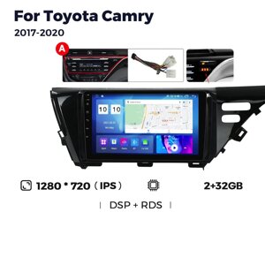 Штатна магнітола Toyota Camry 8 (XV70) (2017-2020) M500 (4/64 Гб), HD (1280x720) QLED, GPS + 4G + CarPlay