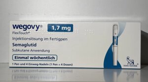 Вегові (Семаглютид) 0.25mg / 0.5mg /1mg / 1.7mg