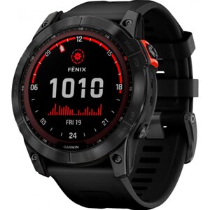 Смарт-годинник Garmin Fenix 7X Solar Slate Gray with Black Band (010-02541-00/01/0A)