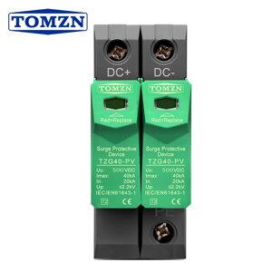 Обмежувач перенапруги пзіп DC 2P 500V TOMZN GREEN