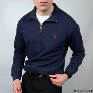 Зип кофта 1/4 Polo Ralph Lauren синього кольору M