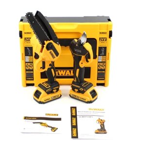 Потужний акумуляторний набір 2 в 1 DeWalt 24V DCM160N Портативна Пила та секатор на 2 АКБ