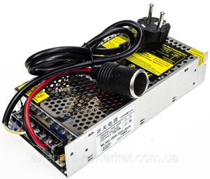 Адаптер з 220V на 12V прикурювач 13А (потужність 160W, для компресора, автохолодильника, мийки)