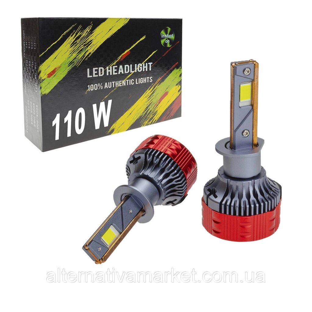 Автомобільні LED лампи H1 S5 (110W, 6000К, 22000Lm, 9-28V) від компанії Є-сенс - фото 1