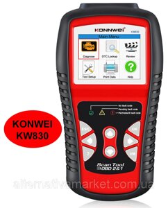 Автосканер konnwei KW830 для діагностики автомобіля OBDII