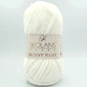 Пряжа Wolans Bunny Baby 100-71 перлинний