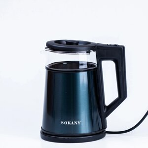 Електрочайник Sokany SK-SH-1076B Electric Kettle 2000W 1.7l