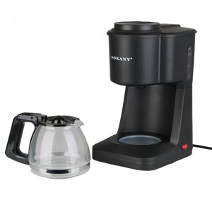 Кавоварка крапельна Sokany SK-124 Cofee Maker 950W 600ml еспресо машина