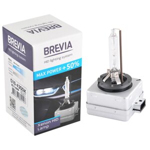 Ксенонова лампа Brevia D1S +50%4300K, 85V, 35W PK32d-2, 1шт