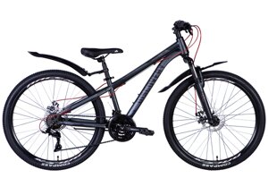 Велосипед ST 26" Discovery TREK DD FR рама-13" сірий (матовий) 2024