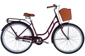 Велосипед уцінений ST 28" Dorozhnik RETRO Velosteel рама-19" малиновий 2024