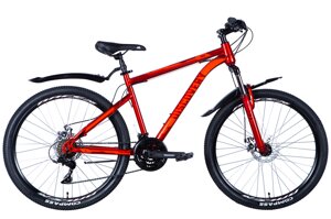 Велосипед уцінений ST 26" Discovery TREK DD FR рама-18" червоний 2024 крила, крило пер., крило зад., підніжка