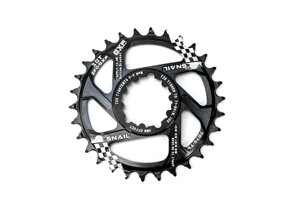 Зірка-неспадайка до шатуна NW AL 30T GXP (SRAM) offset 6mm чорн. SNAIL