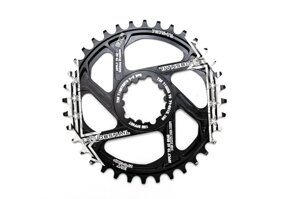 Зірка-неспадайка до шатуна NW AL 36T GXP (SRAM) offset 1mm чорн. SNAIL