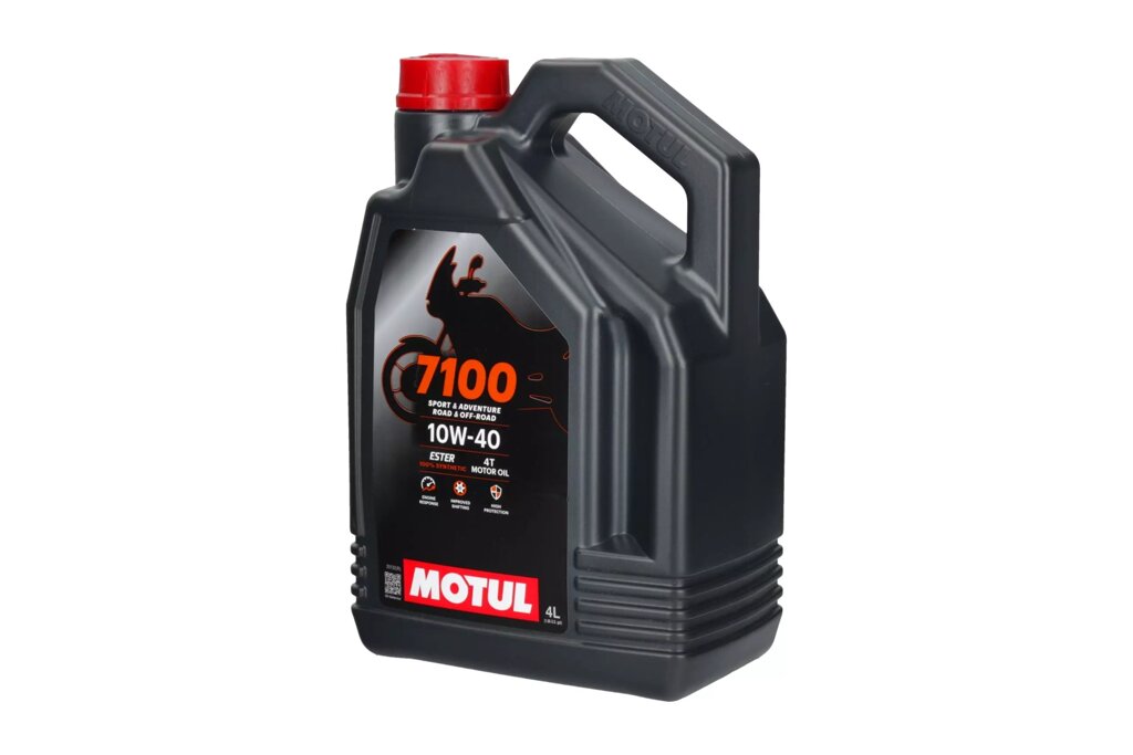 Моторна олива синтетична 7100 4T 10W40 4L, MOTUL 104092 від компанії Купуй чи бери у прокат - фото 1