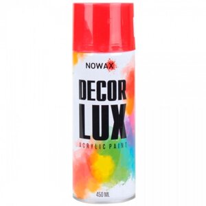 Фарба червона 450мл акрилова Decor Lux NOWAX (NX48022-NOWAX)