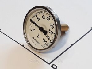 Термометр Ø63 мм/160 °C/L-50 мм 1/2" стрижневий PAKKENS (Туреччина)