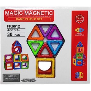 Конструктор магнітний "MAGIC MAGNETIC" 30 деталей