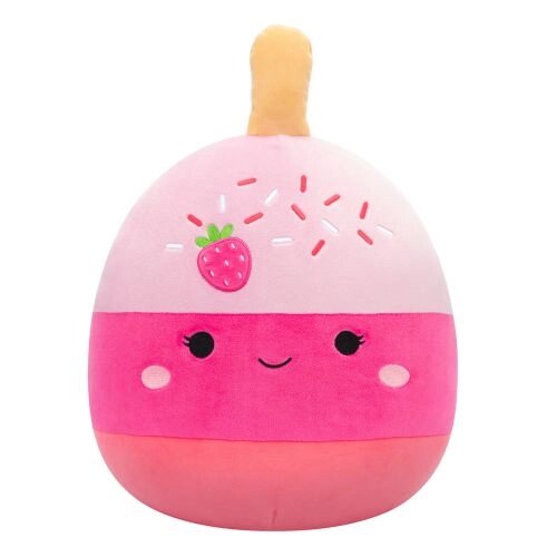 Мʼяка іграшка squishmallows – полуничний кейк-поп пама (30 cm)