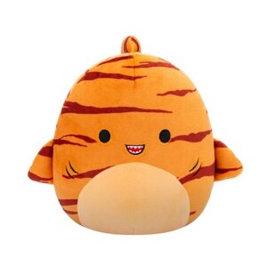 Мʼяка іграшка squishmallows – тигрова акула джаггер (19 cm)