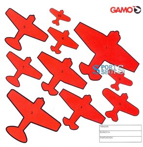 Мішень картонний Gamo Літак (138 мм х 138 мм) 1 шт