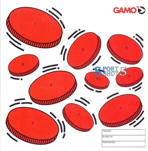 Мішень картонна Gamo Монети (138 мм х 138 мм) 1 шт