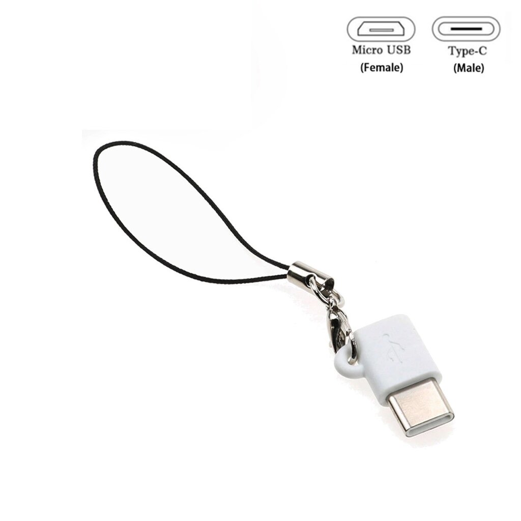 Адаптер перехідник Micro USB — Type-C BG1121 Білий від компанії А11 - фото 1