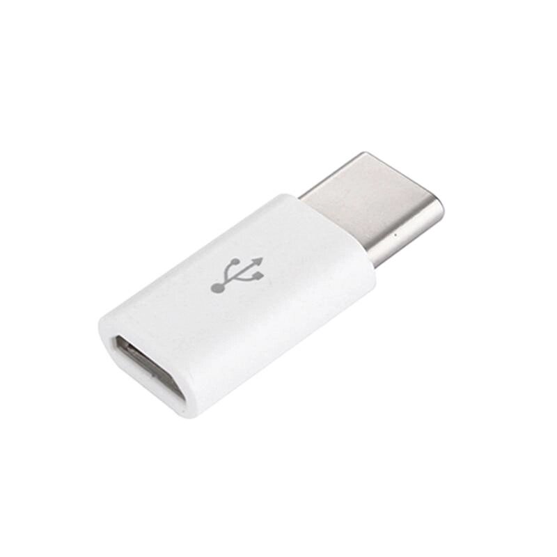 Адаптер перехідник Micro USB — Type-C XD98887 Білий від компанії А11 - фото 1