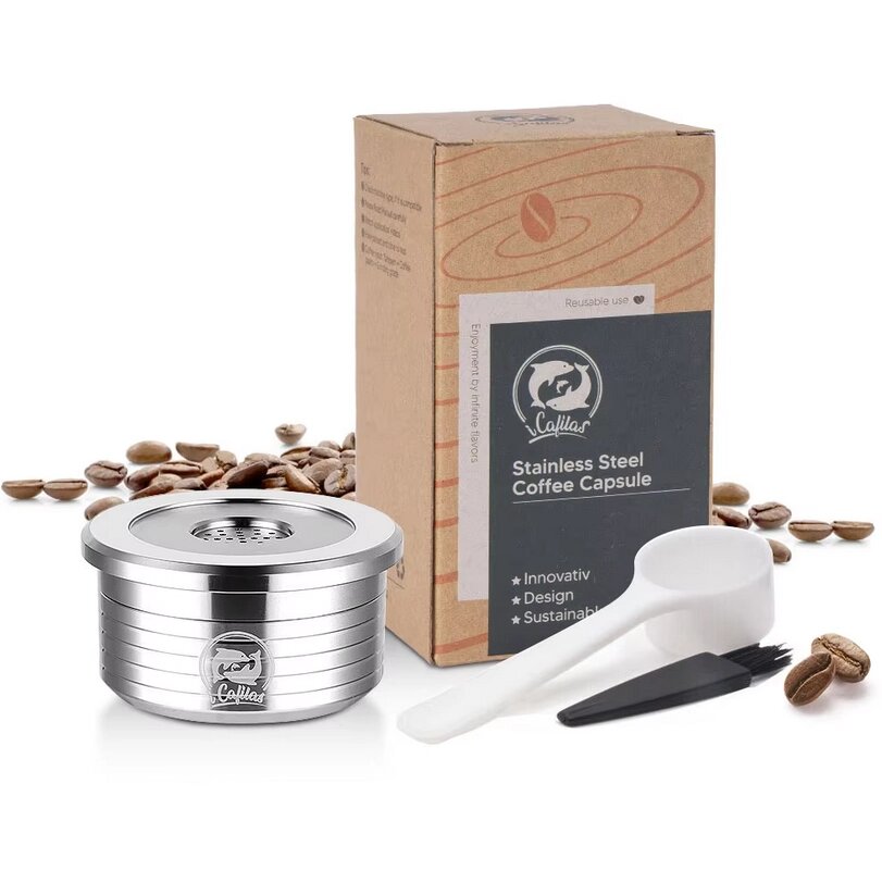 Багаторазова металева капсула для кавоварки Delta Q Stainless Steel Coffee Capsule SAD898 від компанії А11 - фото 1