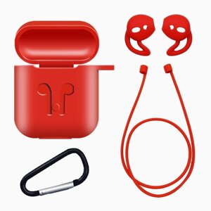 Чохол для AirPods — 4 предмети T7122246 Червоний