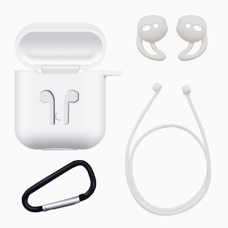 Чохол для AirPods — 4 предмети T7122246 Білий від компанії А11 - фото 1