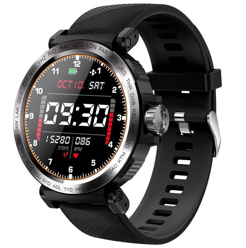 Чоловічий розумний смарт-годинник Full Touch Screen Sport Smart Watch RS17I Чорний від компанії А11 - фото 1